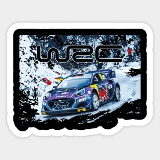 WRC ford puma - Sebastien loeb Rally1 M-Sport Isabelle Galmiche Sticker